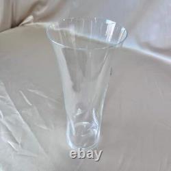 Carlo Moretti Hand Blown Murano Glass Clear Vase