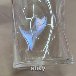 Carlo Moretti Hand Blown Murano Glass Clear Vase
