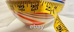 Carlo Moretti Murano Glass Vase Archive Revival Marbled Sphere Hand Blown Italy