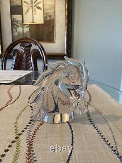 Cartier Murano Art Hand Blown Glass Horse Head Sculpture