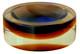 Cenedese Murano Italy Italian Sommerso Art Glass Geode Bowl Vtg Seguso Poli Mcm