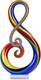 Colorful Hand-Blown Murano Glass Music Note Sculptures for Home Decor