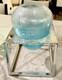 Cose Belle Cose Rare Hand Blown Murano Glass Vase with Chrome Stand Aqua 13x8
