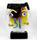 D'arte Murano You & Me Glass Sculpture Head Picasso Tribiute