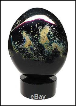 DINO ROSIN Original Hand Blown Murano Glass Sculpture Signed Artwork Planet SBO