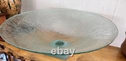 Dawn Taylor Signed Gallery 20 Art Glass Green Pedestal Murano Style Hand Blown