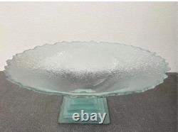 Dawn Taylor Signed Gallery 20 Art Glass Green Pedestal Murano Style Hand Blown