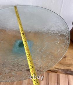 Dawn Taylor Signed Gallery 20 Art Glass Green Pedestal Murano Style Hand Blown
