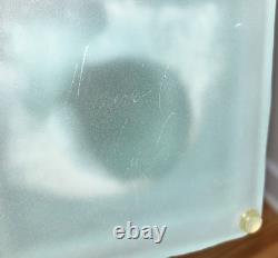 Dawn Taylor Signed Gallery 20 Art Glass Green Pedestal Murano Style Hand Blown