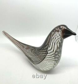 Dino Martens Fratelli Toso Murano Art Glass Bird 10 Striped
