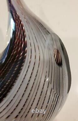 Dino Martens Vintage Murano Art Glass Bird Mezza Filigrana Aureliano Toso 1950