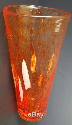 Dino Martens for Aureliano Toso Orange A mace Vase PUBLISHED