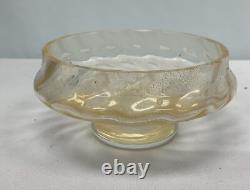Donghia Murano Hand Blown Glass bowl with24k Gold Dust/sands of Venice Circ07 RARE