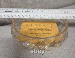 Donghia Murano Hand Blown Glass bowl with24k Gold Dust/sands of Venice Circ07 RARE