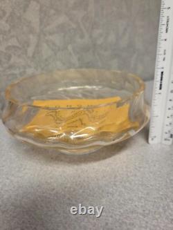 Donghia Murano Hand Blown Glass bowl with24k Gold Dust/sands of Venice Circ07 RARE