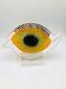 EXTREMELY RARE VINTAGE ORIGINAL MURANO 50s GLASS EYE HAND BLOWN GLASS SCULPTURE