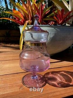 Empoli Neodymium Alexandrite CHANGES COLOR Apothecary Jar FREESHIP glass murano