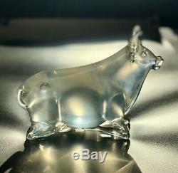 Ermanno Nason Murano Italy Iridescent Cow 1965 Vetreria Gino Cenedese Mucca