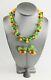 Estate Vintage Murano Hand Blown Carmen Miranda Glass Fruit Set Necklace Earring