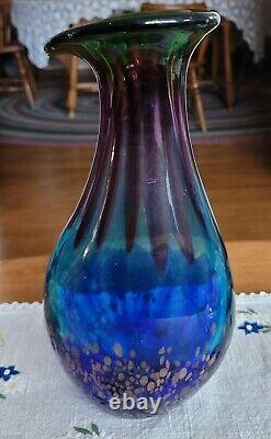 Exceptional MID Century Modern, Murano Italy, 15 Hand Blown Art Glass Vase