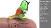 Exclusive Green Bird Micro Mini Glass Figurine Hand Blown Murano Glass Italy 09 017 St13