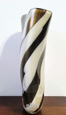 Exquisite Vintage Signed Murano Seguso Viro'Capo Nord' Art Glass Vase Rare