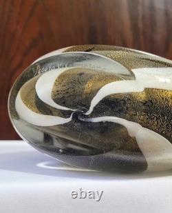 Exquisite Vintage Signed Murano Seguso Viro'Capo Nord' Art Glass Vase Rare
