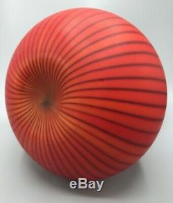 Exrare Murano Salviati Large Vase Red/grey/black Signed! Hand Blown! Stunning