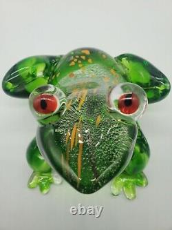 Extra Large Murano Art Glass Hand blown Frog Figurine