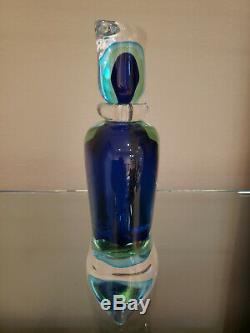 FORMIA Murano Art Glass Hand Blown Decanter Bottle Heavy Made in Italy
