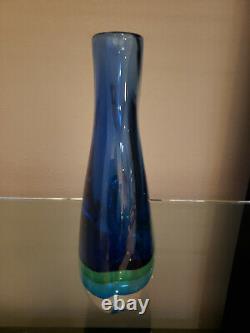 FORMIA Murano Art Glass Hand Blown Hole Design Vase Heavy Made in Italy