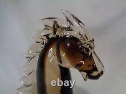 Fabulous Large Murano Venetian Art Glass Wild Mustang Horse