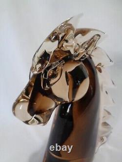 Fabulous Large Murano Venetian Art Glass Wild Mustang Horse