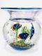 Fantastic Murano Aquarium Art Glass Fish Bowl Detail A++ Priced Quick Sale L@@k
