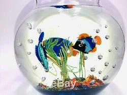 Fantastic Murano Aquarium Art Glass Fish Bowl Detail A++ Priced Quick Sale L@@k