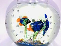 Fantastic Murano Aquarium Art Glass Fish Bowl Detail A++ Priced Quick Sale L@@k