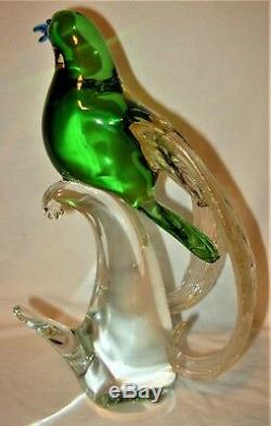 Fantastic Rare Murano Glass Bird Emperor of Germany Designer Maestro Francesco