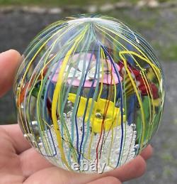 Ferro & Lazzarini Murano Italian Art Glass Hand Blown Paperweight Vintage