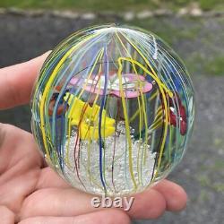Ferro & Lazzarini Murano Italian Art Glass Hand Blown Paperweight Vintage