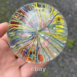 Ferro & Lazzarini Murano Italian Art Glass Hand Blown Paperweight Vintage