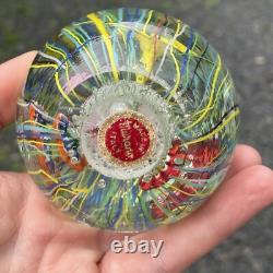 Ferro & Lazzarini Murano Italian Art Glass Hand Blown Paperweight Vintage