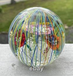 Ferro & Lazzarini Murano Italian Art Glass Hand Blown Paperweight Vintage