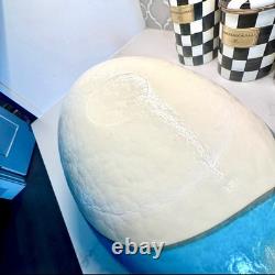 Ferro Murano 21 Iridescent Hand Blown Art Glass Centerpiece Iridescent Swirl