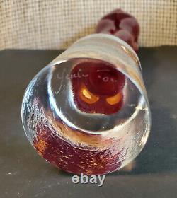 Fine Italian MURANO GLASS Female Lovers Embrace Statue Heavy SIGNED RARE