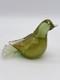 Formia Murano Italy Art Glass Green & Gold Flecked Bird Hand Blown Figurine