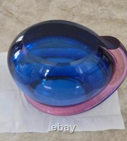 Formia Vetri di Murano Sommerso Vase Hand-Blown Italian Art Glass