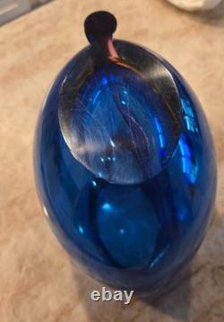 Formia Vetri di Murano Sommerso Vase Hand-Blown Italian Art Glass