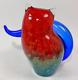 Franco Moretti Murano Hand Blown Cased Glass Cat Figure Sculpture Handcrafted