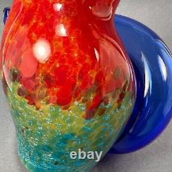 Franco Moretti Murano Hand Blown Cased Glass Cat Figure Sculpture Handcrafted