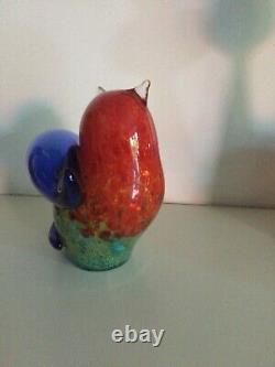 Franco Moretti Murano Hand Blown Signed Glass Cat Figure Sculpture Handcrafted